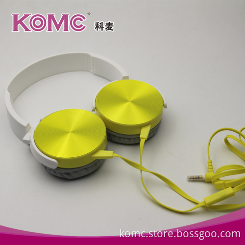 Professional wired music sport stereo headphone with mic